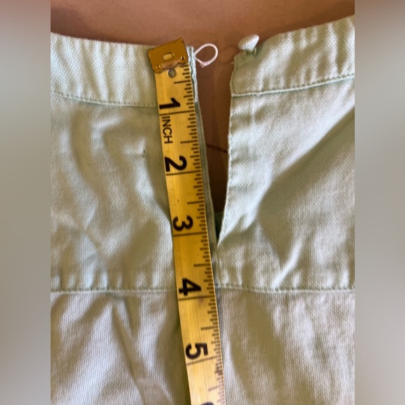 J.Crew Women's J.Crew short sleeve top fabric blouse light blue mint pullover - Picture 15 of 15